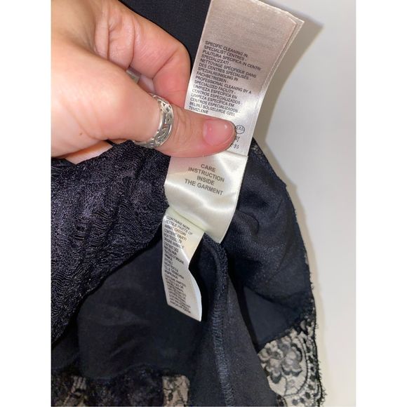 DIESEL Black Tessie Lace Dress Short Sleeve Lace Dress Size 8 - Picture 13 of 15